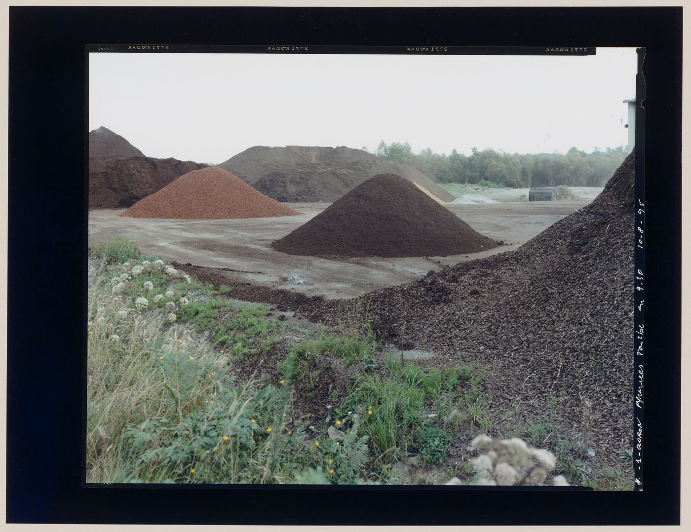 View of piles of earth and soil, Oloron-Sainte-Marie, France (from the series "In between cities")