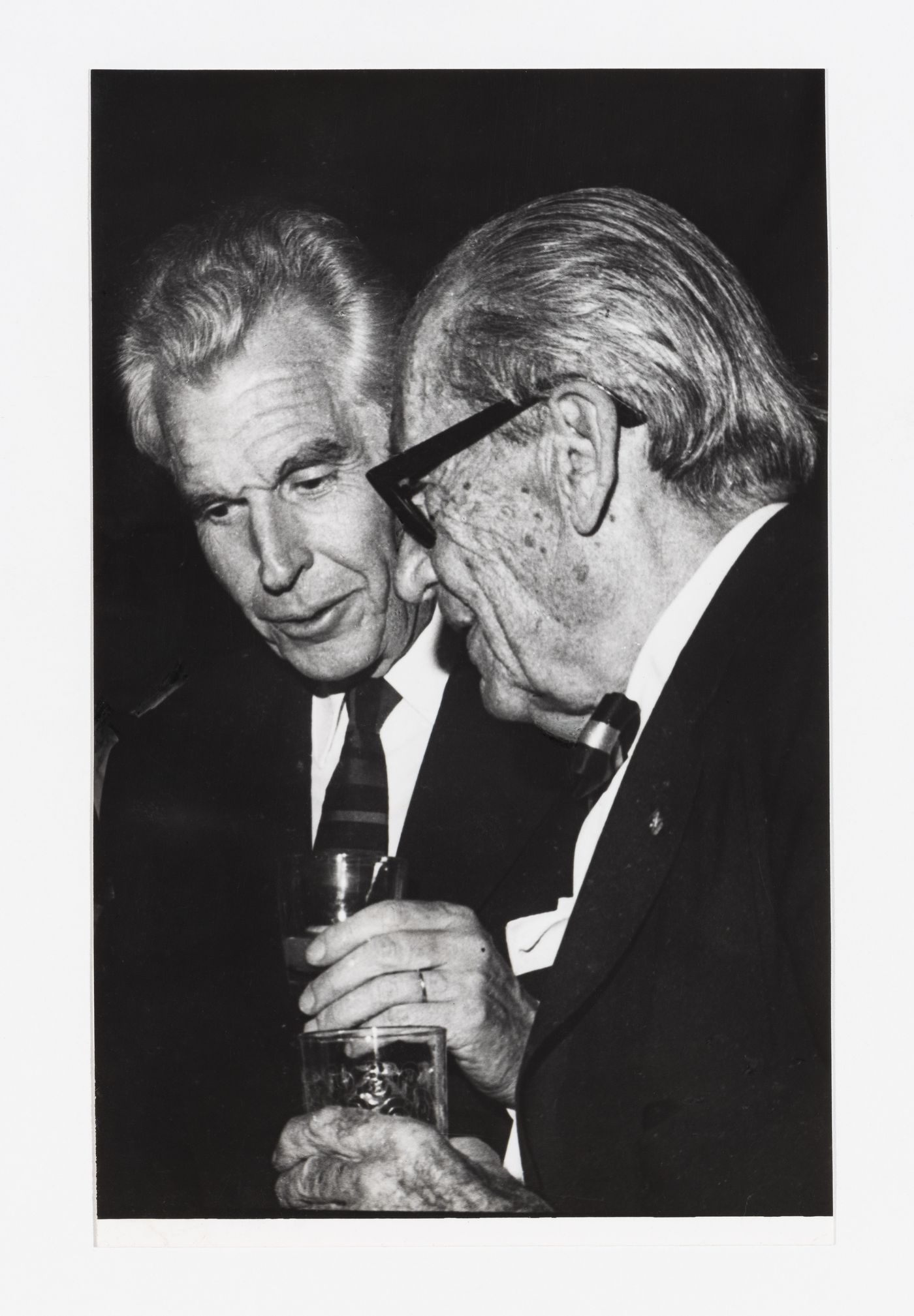 Photograph of Amancio Wiliams with Walter Gropius