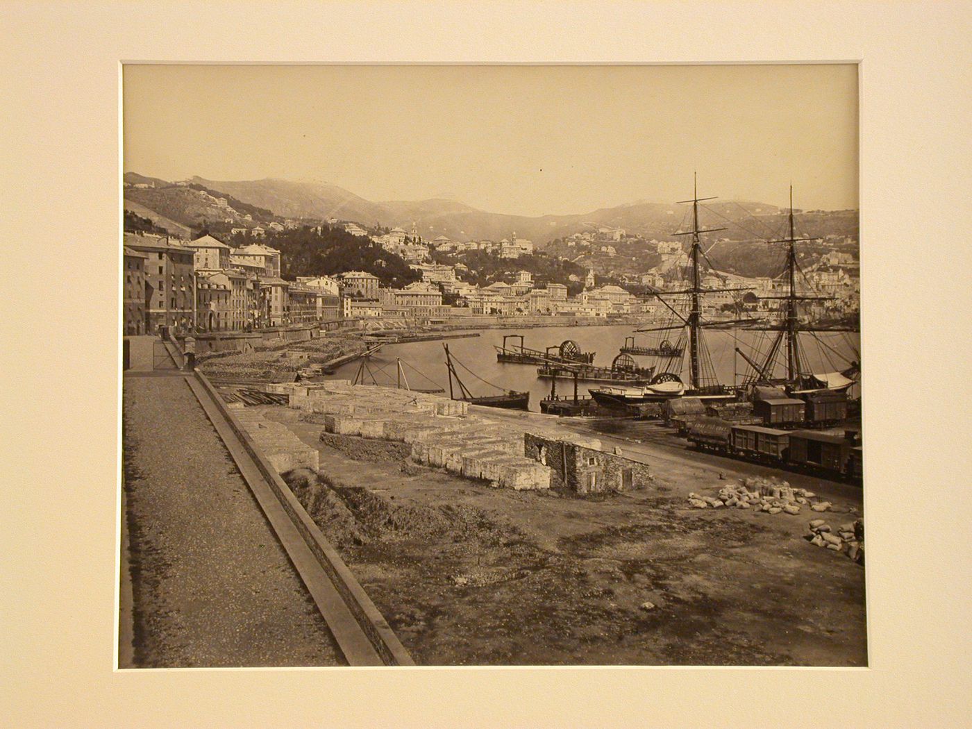 View of the port, Genoa, Italy