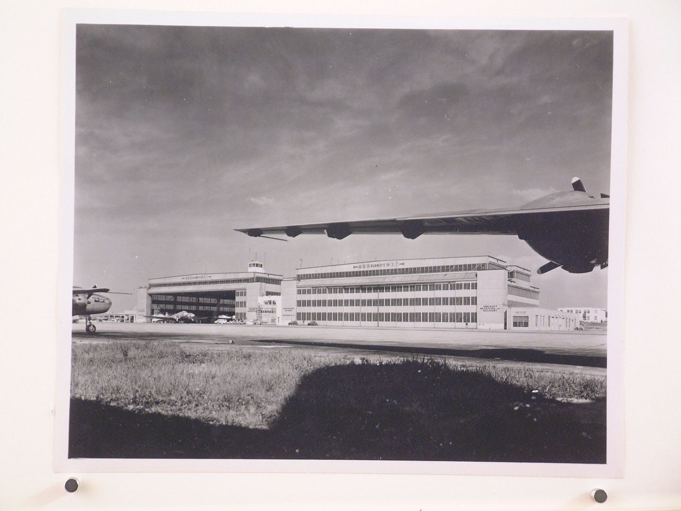 View of the principal façade of a hangar, United States Army Base, Dayton, Ohio
