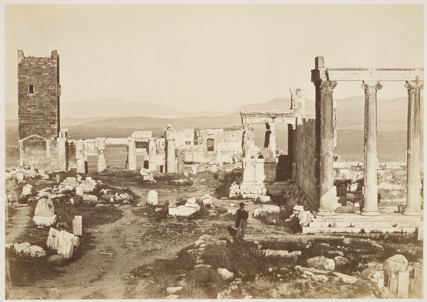 The Erechtheum, with man in foreground