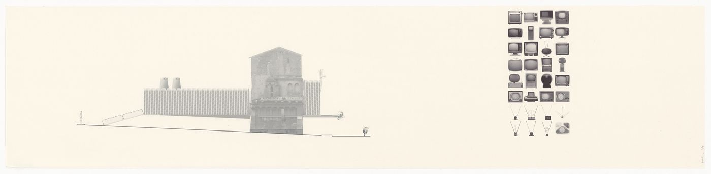 Drawing for Bricolage House, Karl: An Architectural Narrative, Rome, Italy