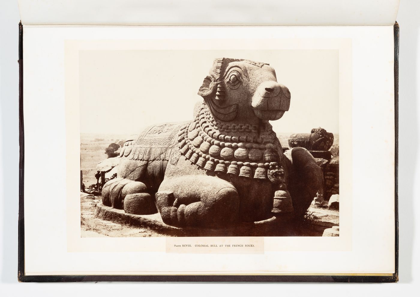 View of a Nandi, Chamundi Hill, near Mysore, India