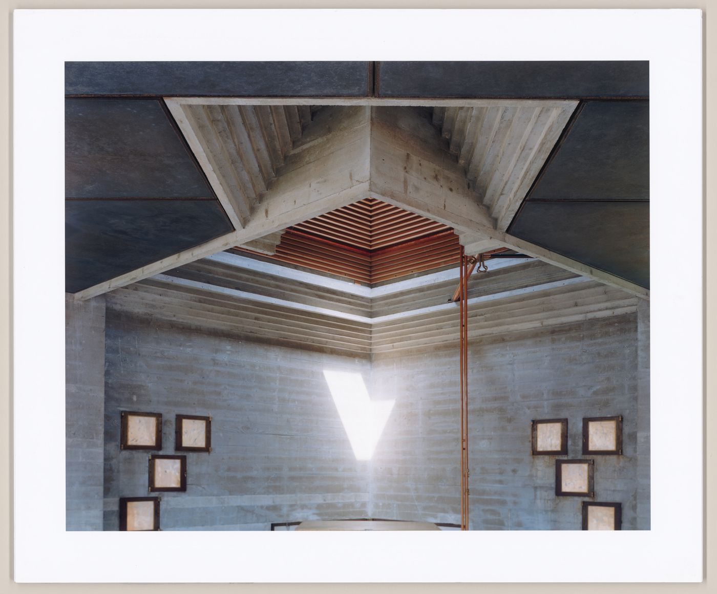 Chapel interior, looking north, Carlo Scarpa's Tomba Brion, San Vito d'Altivole, Italy