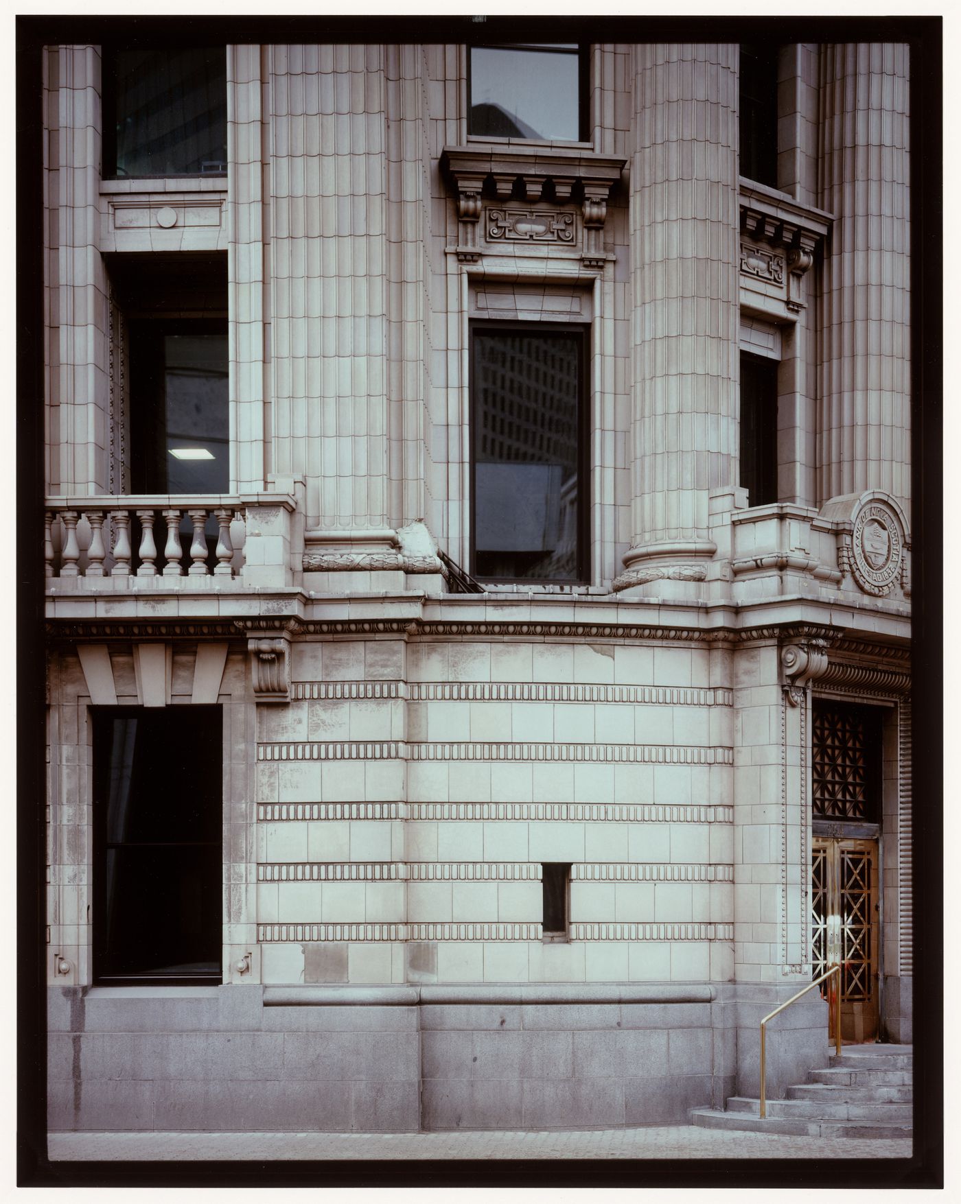 Entrance, Bank of Nova Scotia, southwest corner of Portage and Garry Streets, Winnipeg, Manitoba