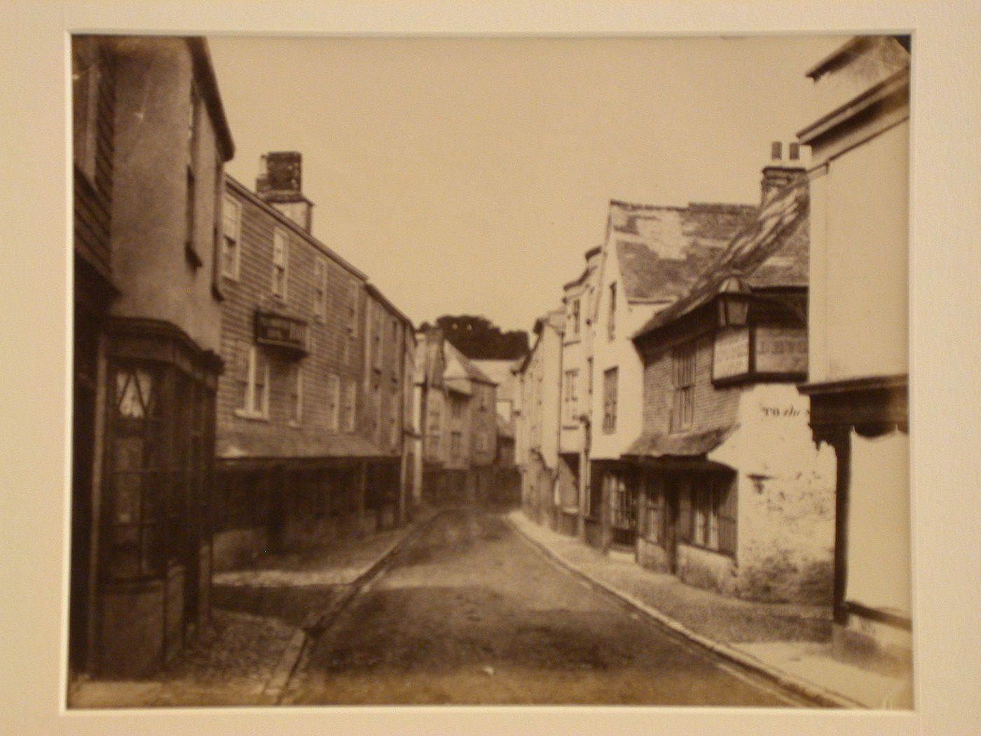 View of an unidentified street, Totnes, England