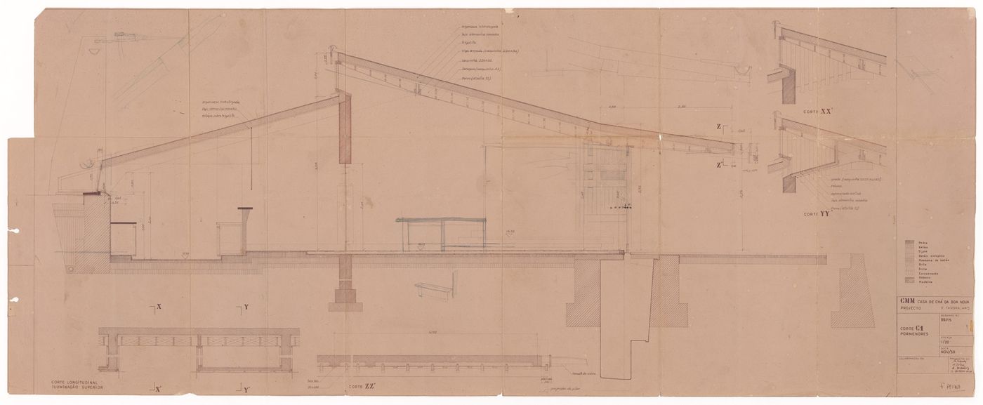 Sections for Casa de chá, Restaurante da Boa Nova, Leça da Palmeira