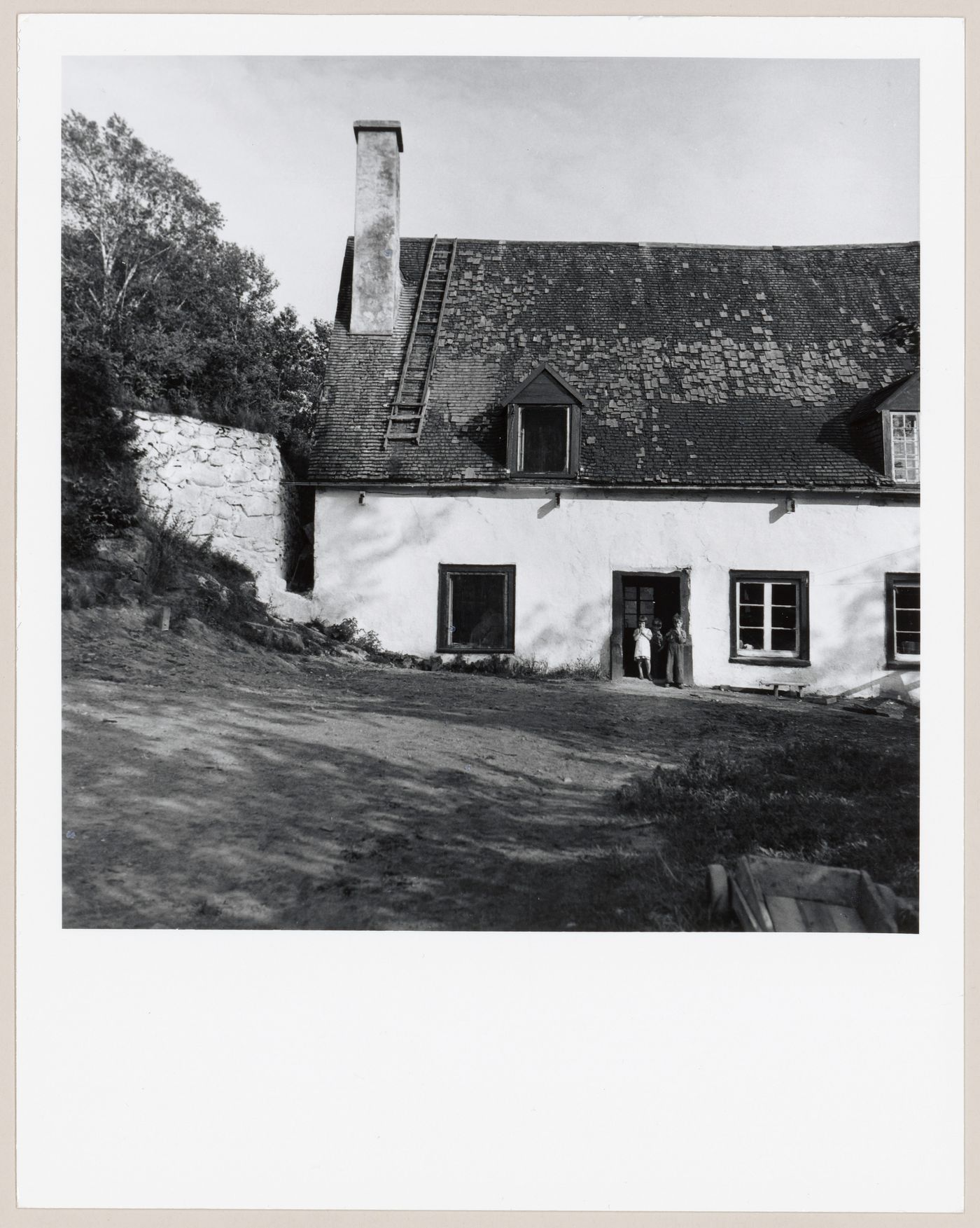 Façade du moulin de Sales Laterrière, Les Éboulements, Charlevoix, Québec