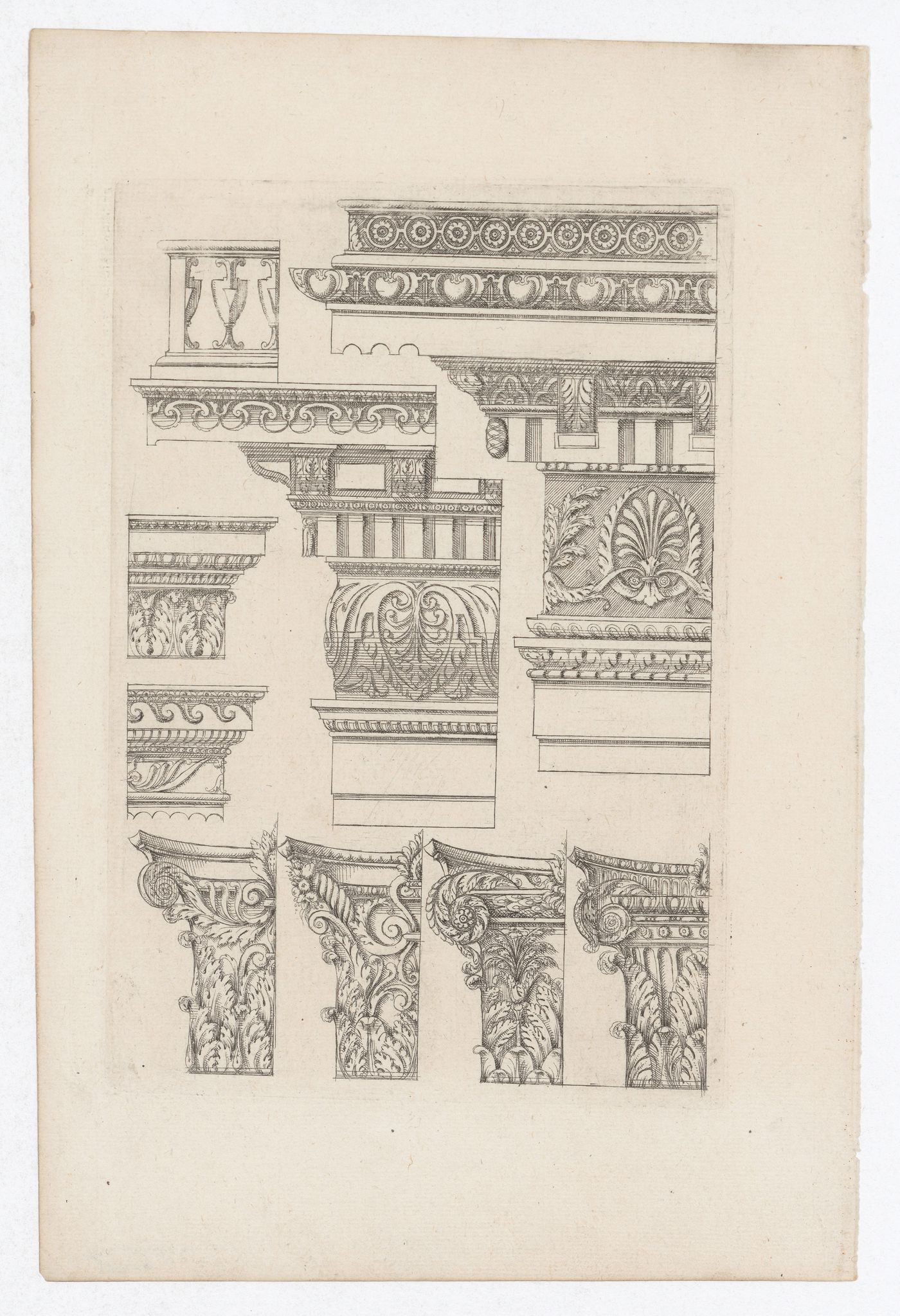 Designs for capitals and entablatures