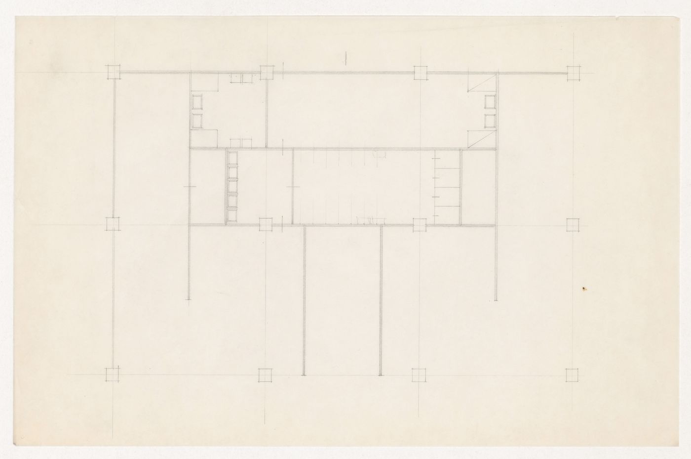 Partial plan, probably for the Metallurgy Building, Illinois Institute of Technology, Chicago