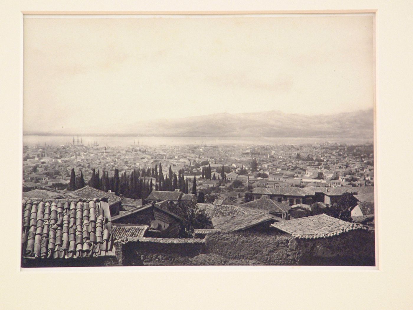 View of Smyrna (now Izmir) and the Gulf of Smyrna [?] (now the Gulf of Izmir), Ottoman Empire (now in Turkey)