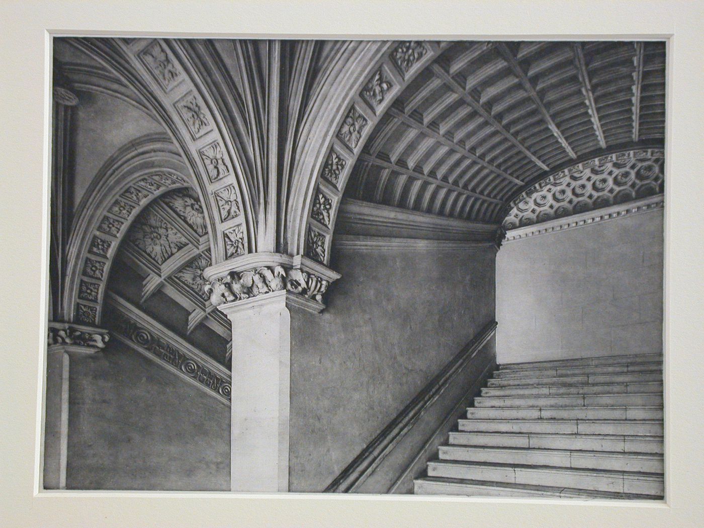 Detail of stairs, particularly vaulted ceilings, Château de Pau, Pau, France