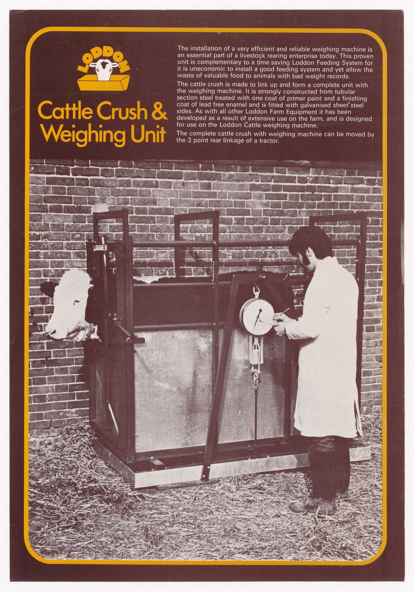 Catalogue of "Loddon: Cattle crush & Weighing unit" (from Westpen project records)