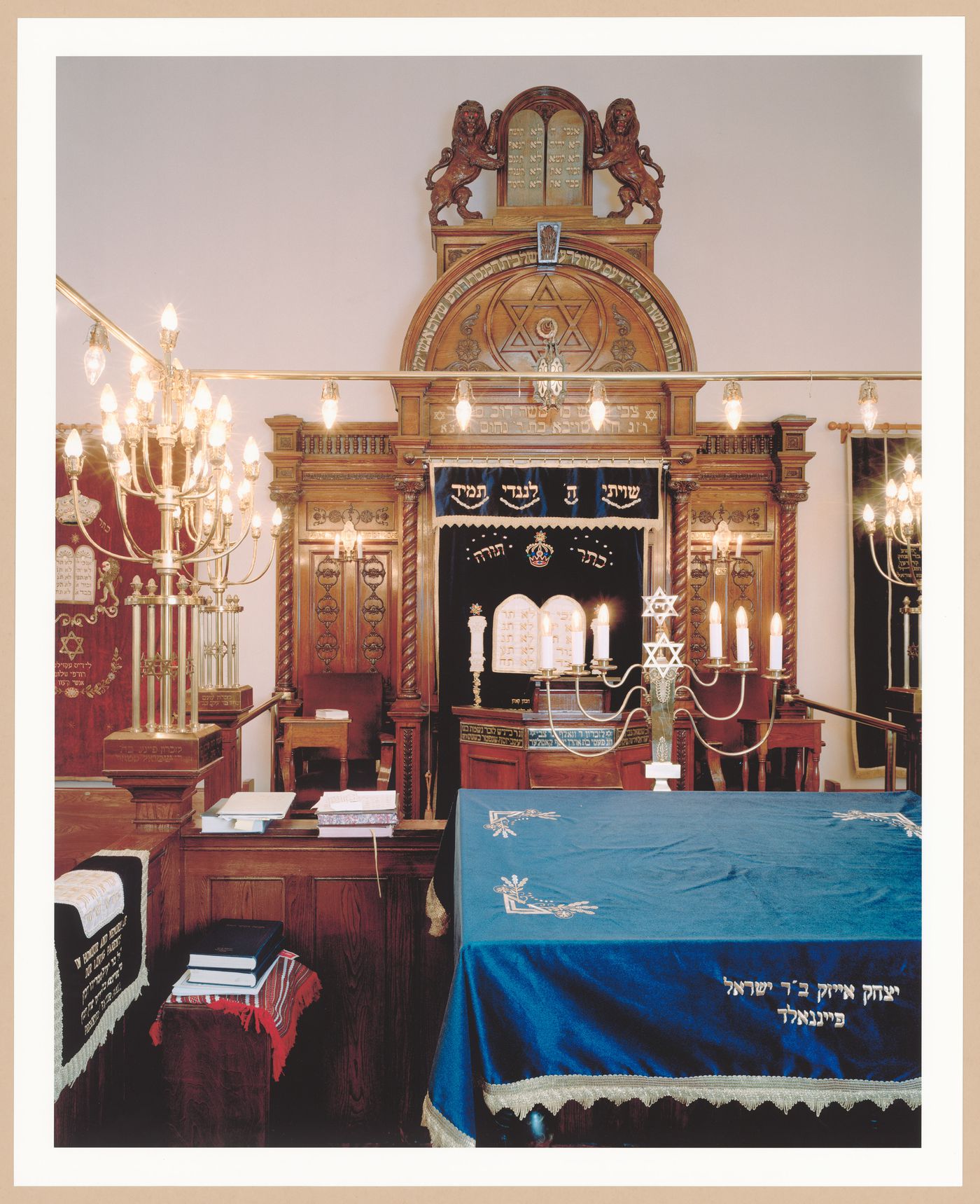 Instruments of Faith: View of the ark from the bimah, Kiever Synaogue, Toronto