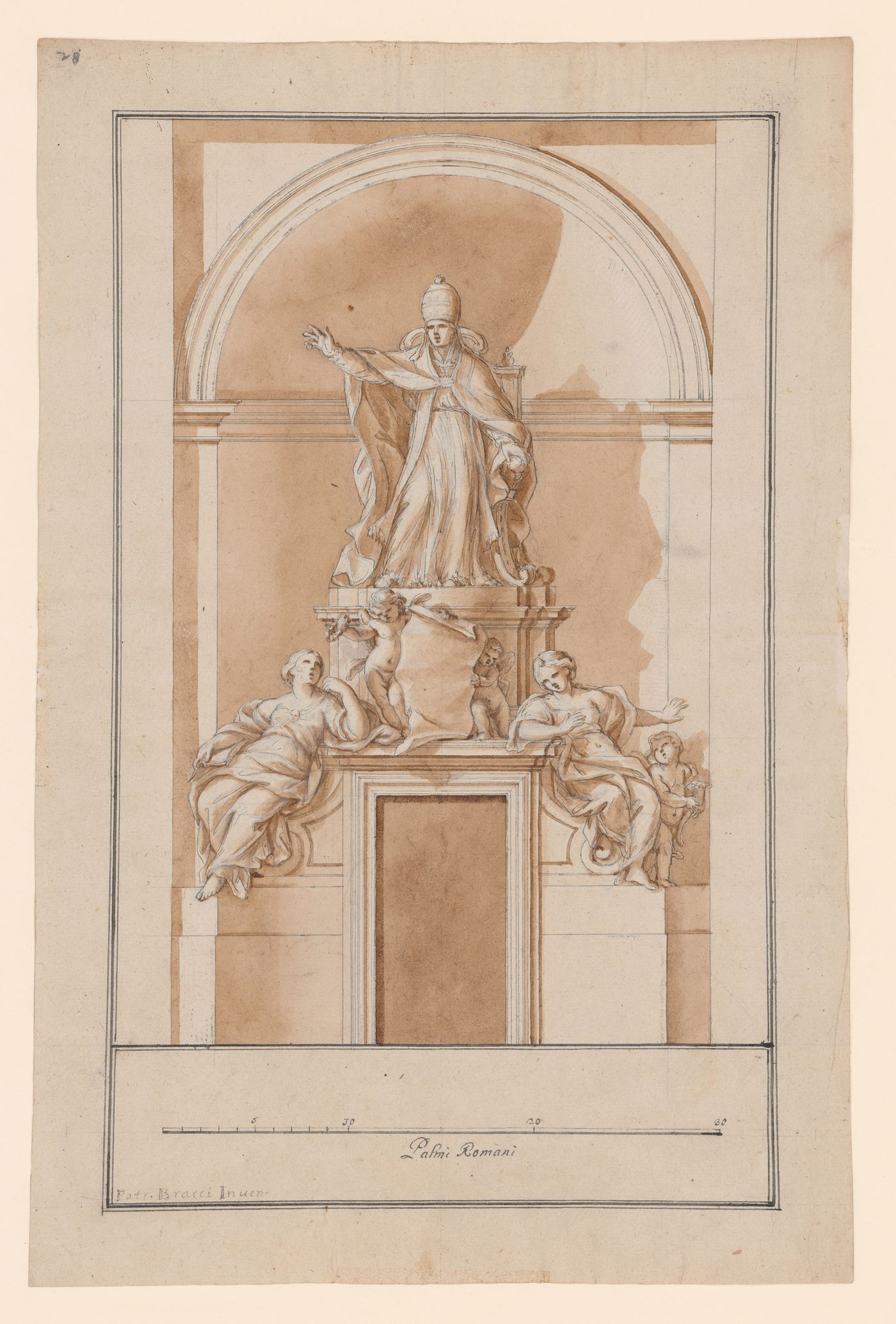 Elevation for the tomb of Benedict XIV, Rome