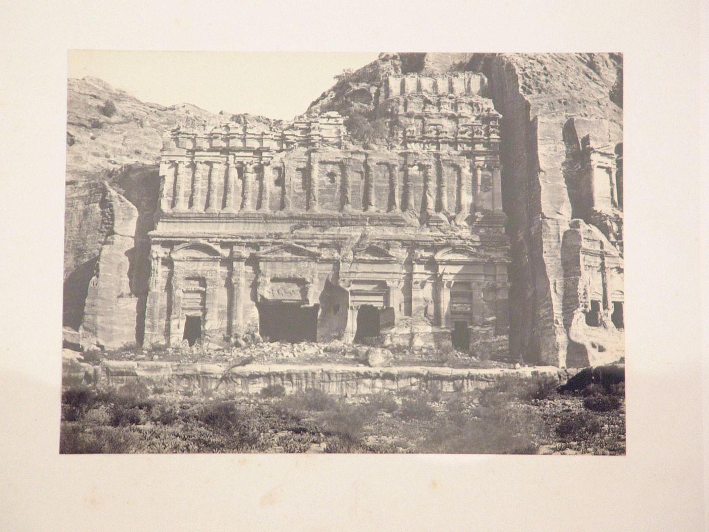 Ruins of a Palace, on the South Cliff, Petra