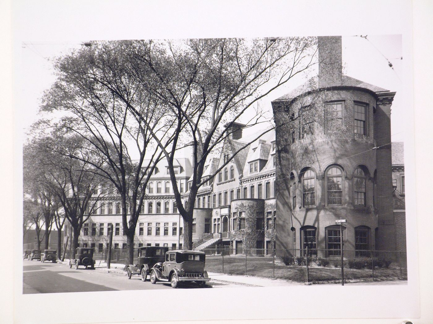 View of the principal façade of the Children's Hospital, St. Antoine and Farnsworth Streets, Farmington, Michigan