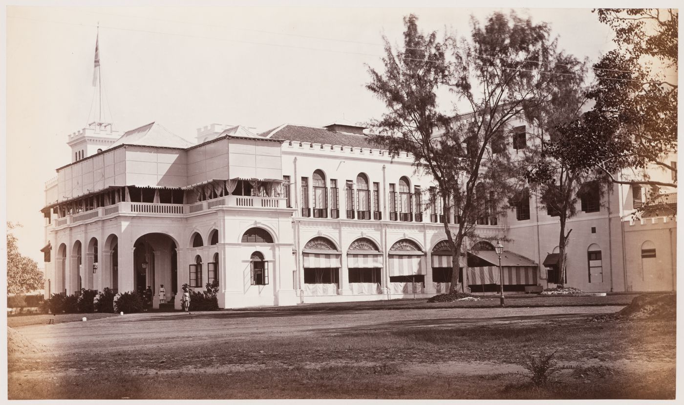 View of the Old Government House, Bombay (now Mumbai), India