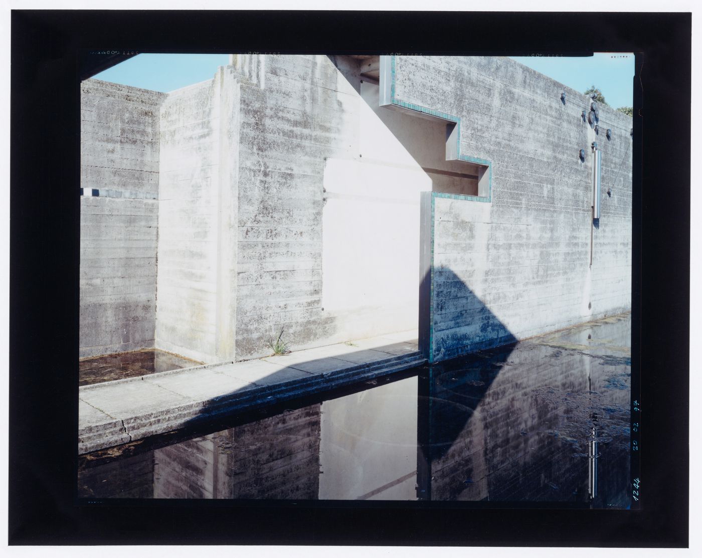 Looking northwest, Carlo Scarpa's Tomba Brion, San Vito d'Altivole, Italy