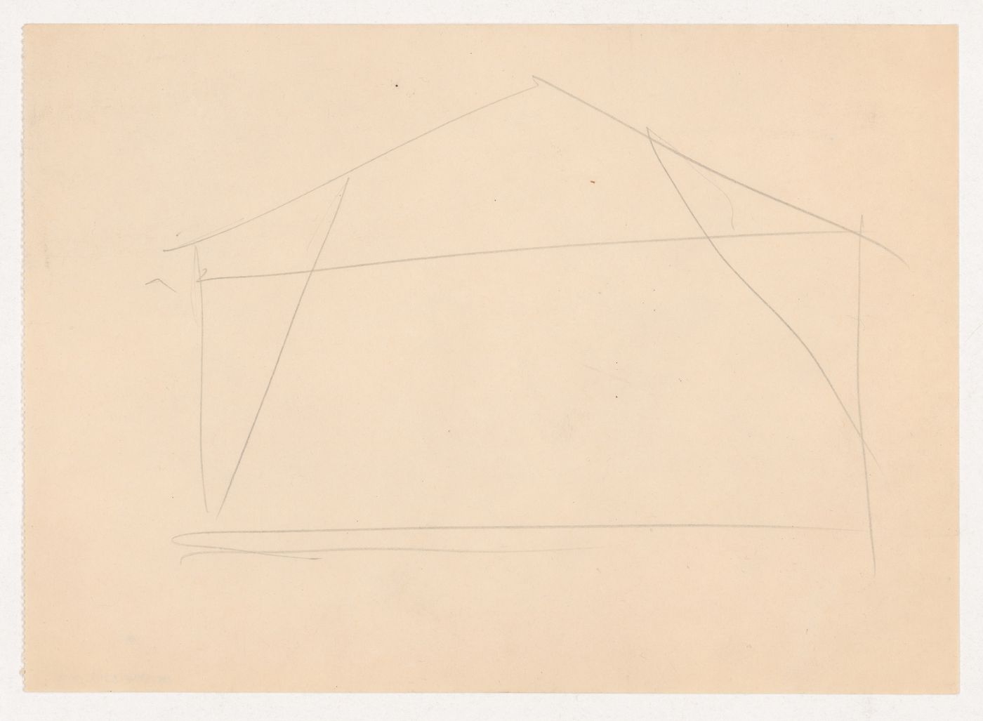 Unidentified sketch, possibly for the Metallurgy Building, Illinois Institute of Technology, Chicago