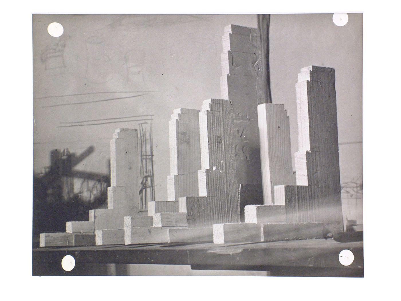 Models of some of the sculptural decoration for the Rockefeller Center, New York City, New York