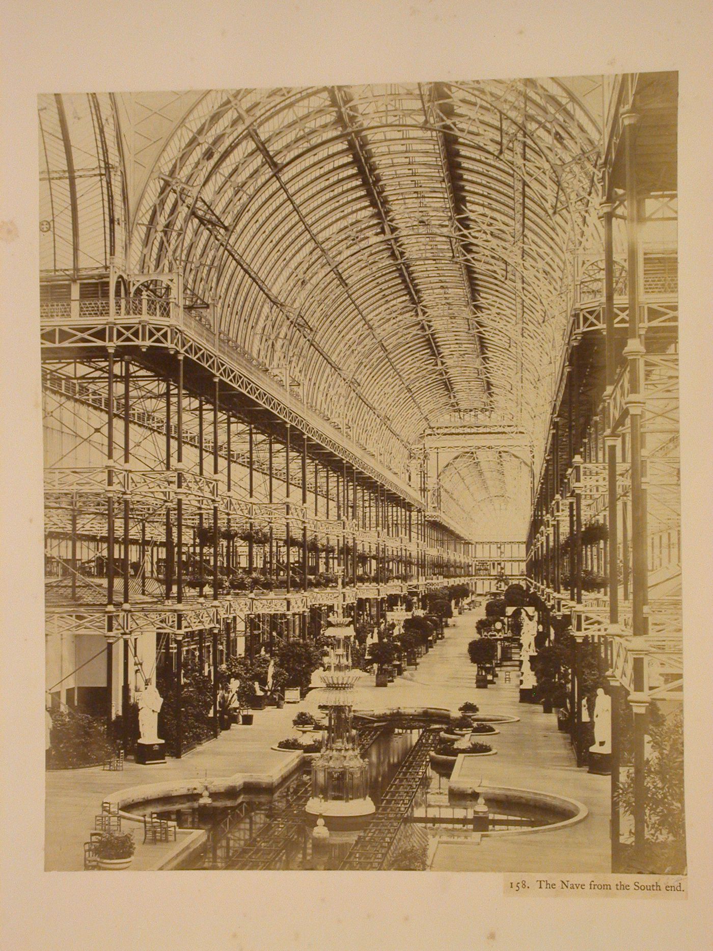 The Nave form the south end, Crystal Palace, Sydenham, England