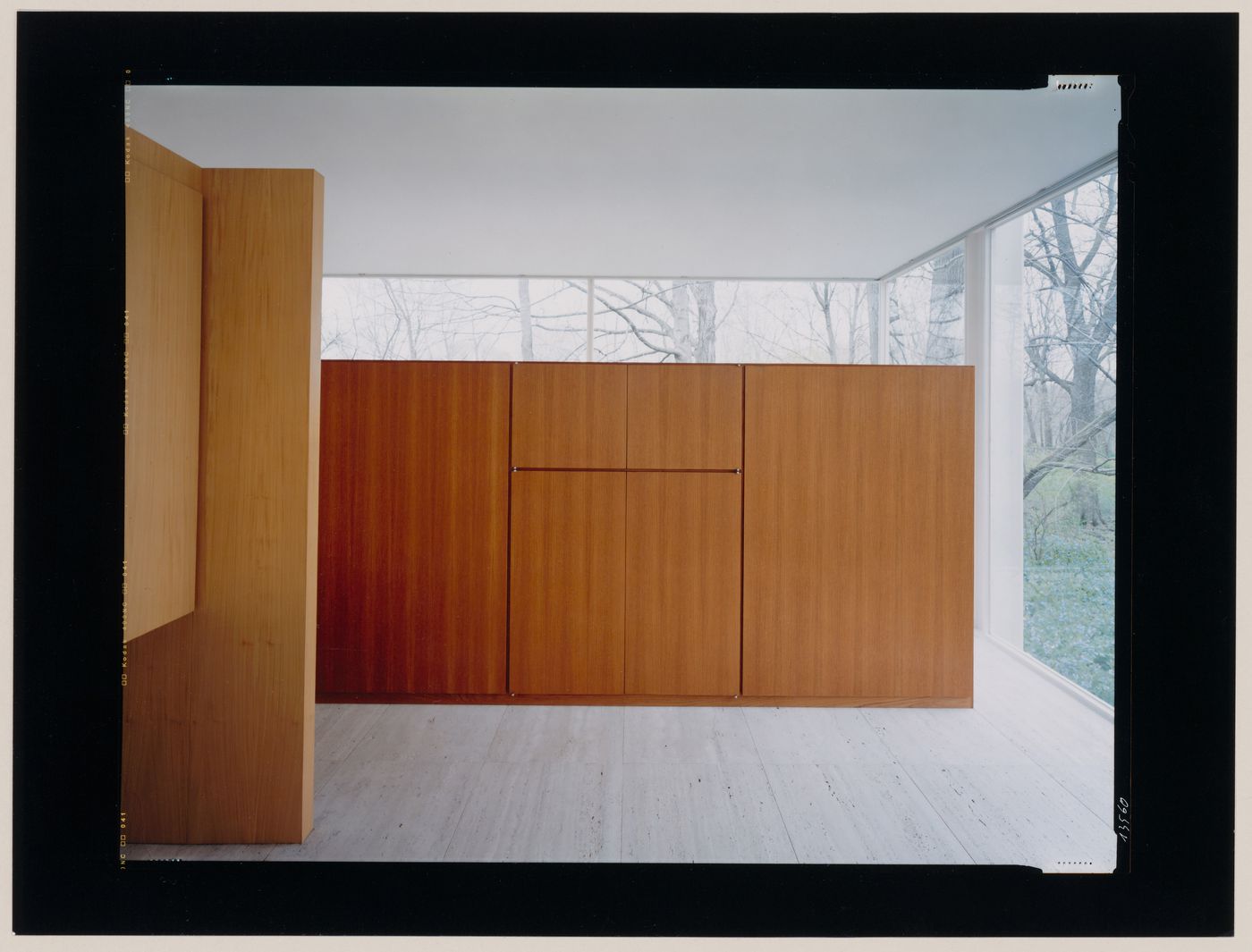 Interior view of the Farnsworth House, Plano, Illinois