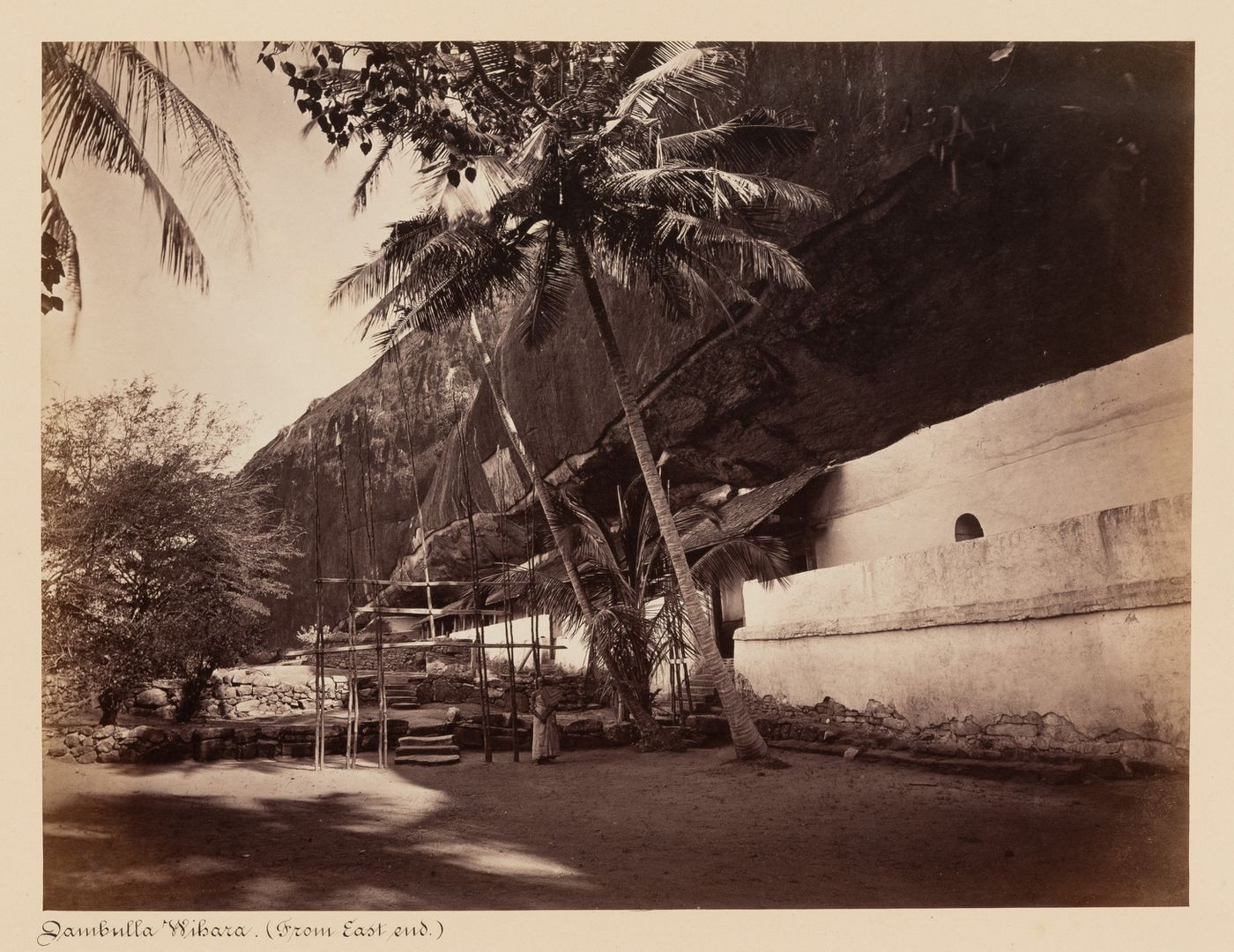 View of the Cave Temple, Dambulla, Ceylon (now Sri Lanka)