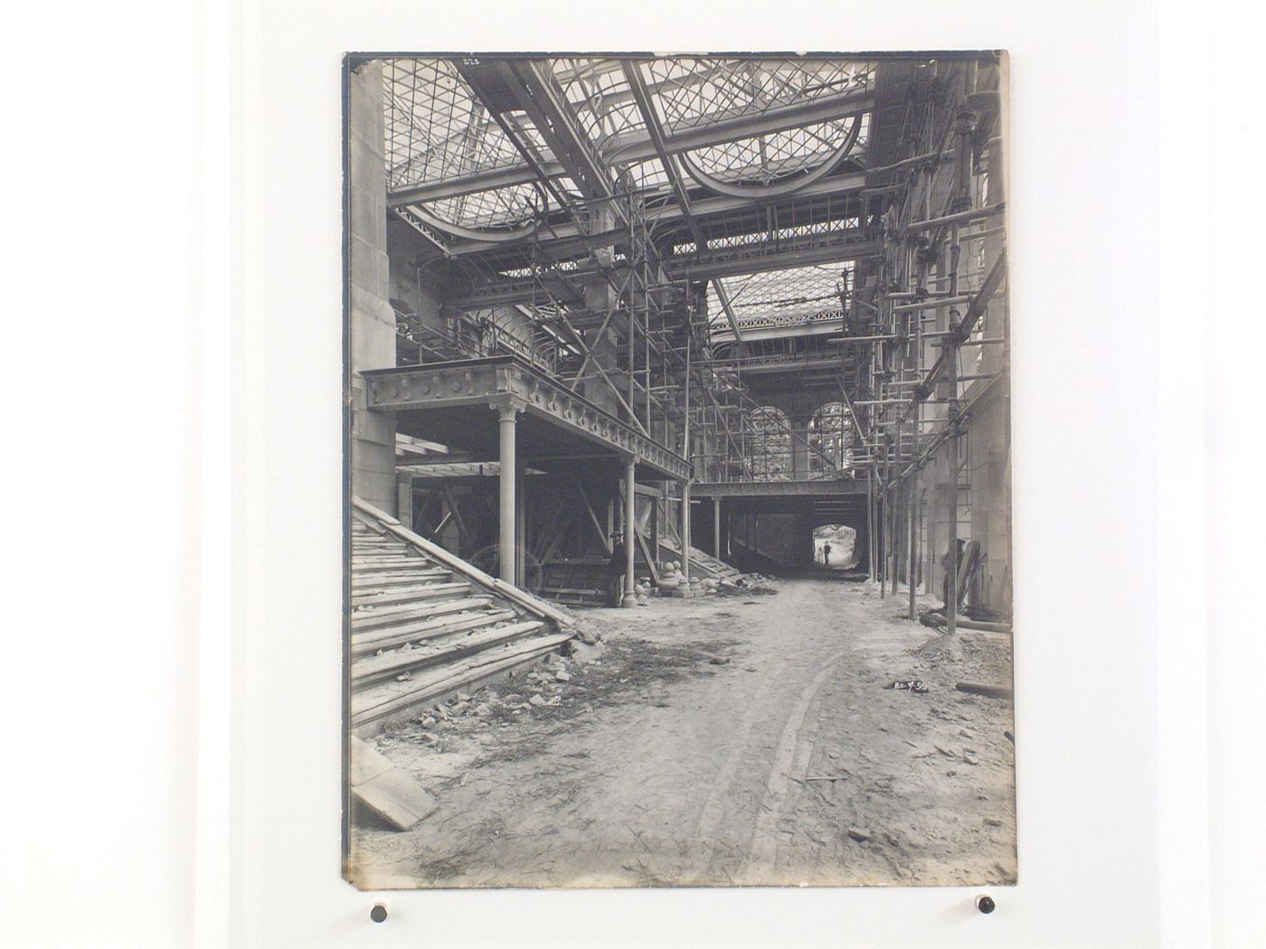 Construction of the Gare d'Orsay, interior view, Paris, France