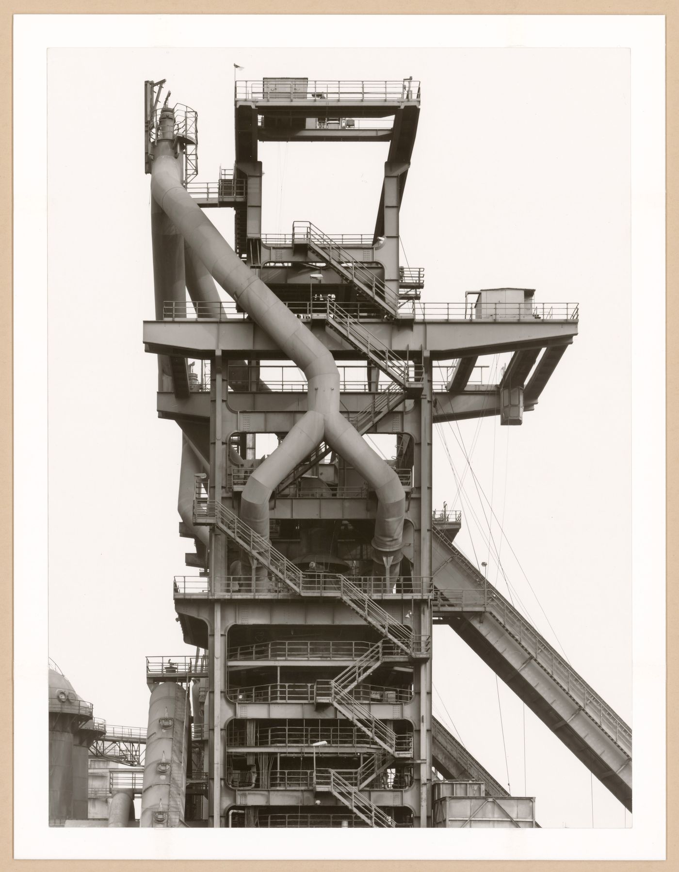 View Of Blast Furnace Head A Of Metallhuttenwerk Industrial Plant Lubeck Herrenwyk Germany