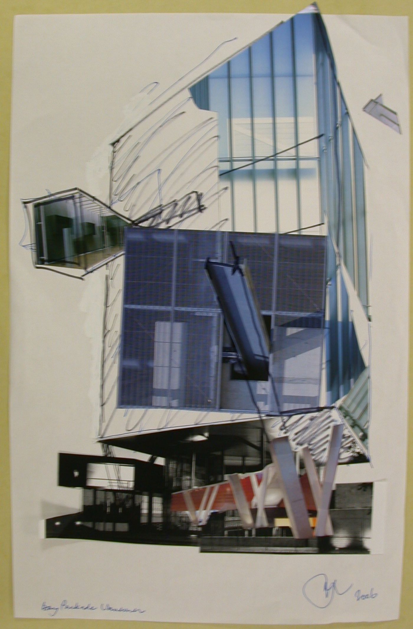 Collage, Holborn Bay Parkade, Vancouver, British Columbia