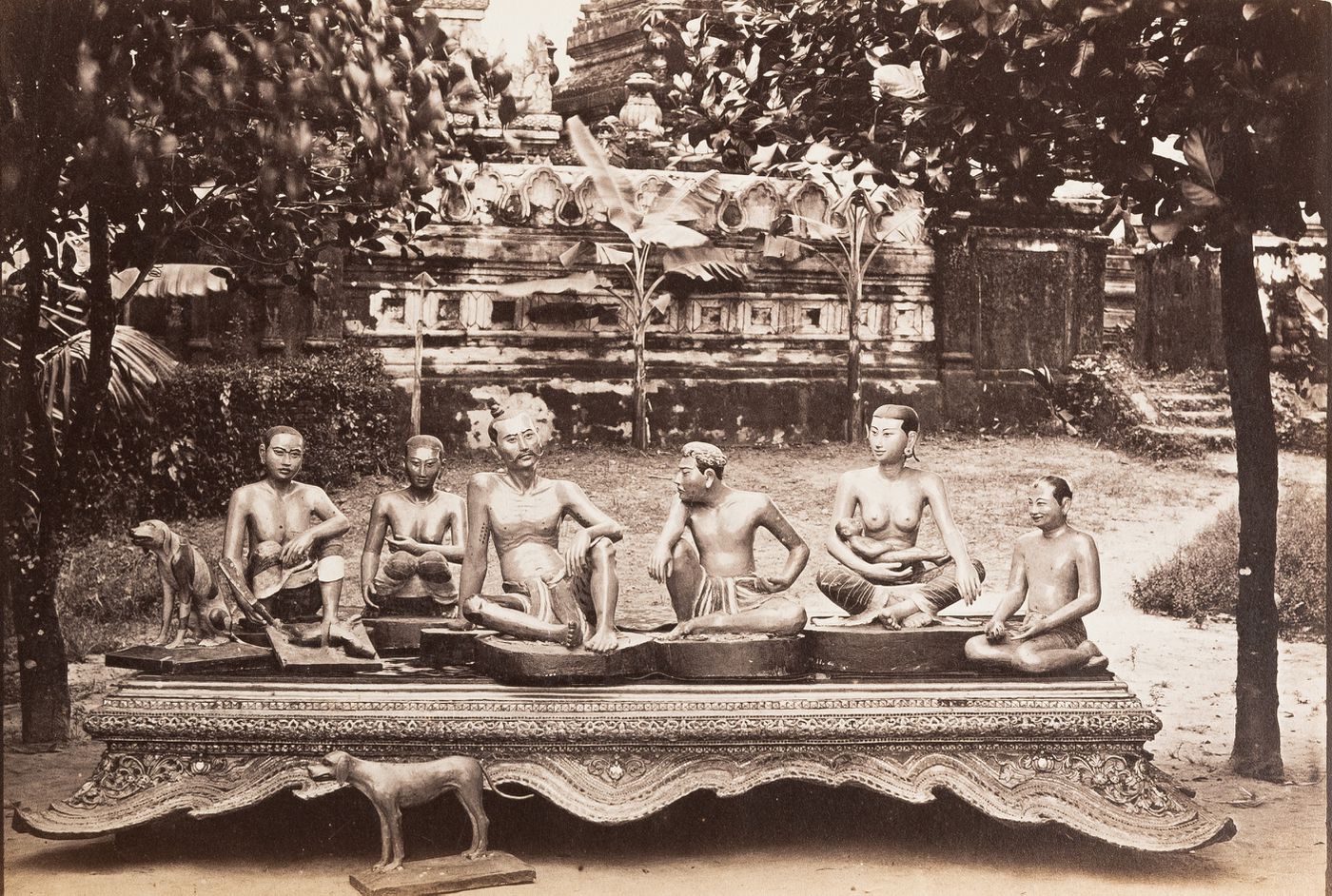 View of a group of images, Burma (now Myanmar)