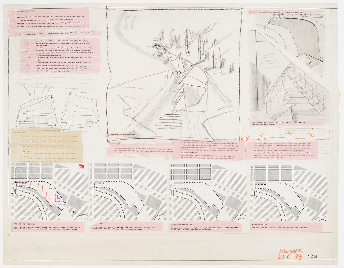 Melmark (Melbourne Landmark) project: presentation drawing