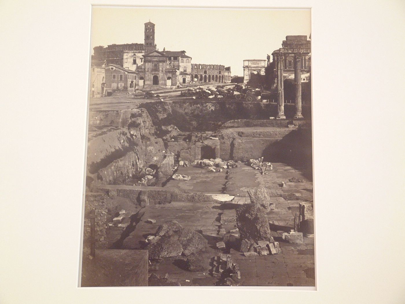 Excavations of the Basilica Julia, Rome, Italy