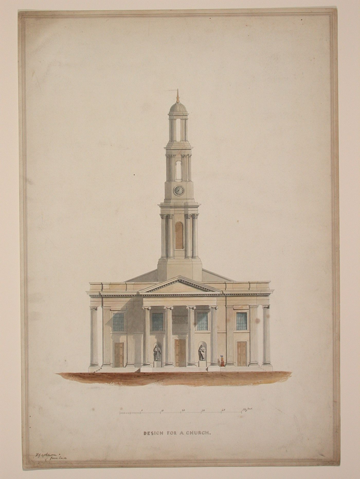 Design for a Church/elevation