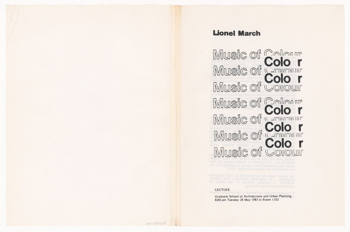 Transcript of Music of Color lecture by Lionel March at UCLA