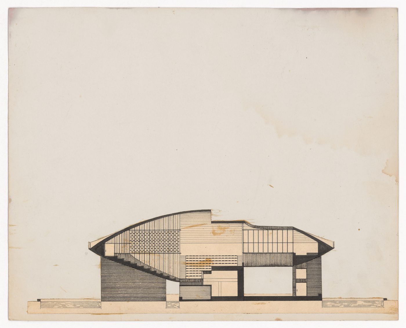 Senate section for The Shape of Cambridge: A Plan, Cambridge University, England