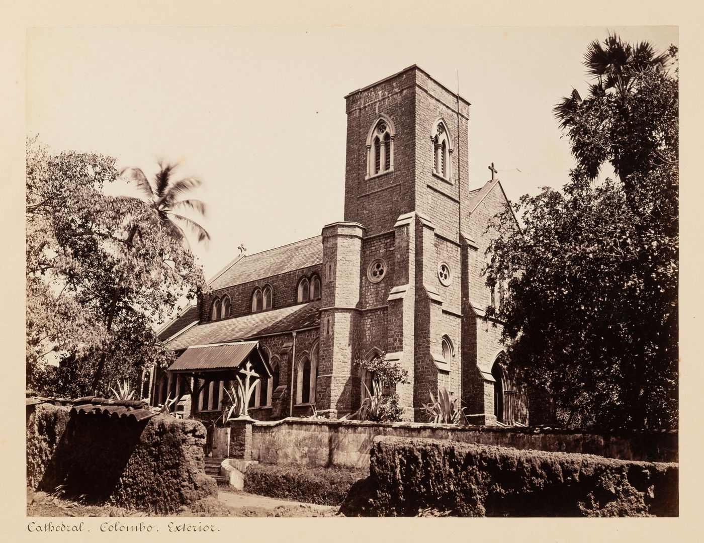 View of the Cathedral of St. Thomas, Colombo, Ceylon (Sri Lanka)