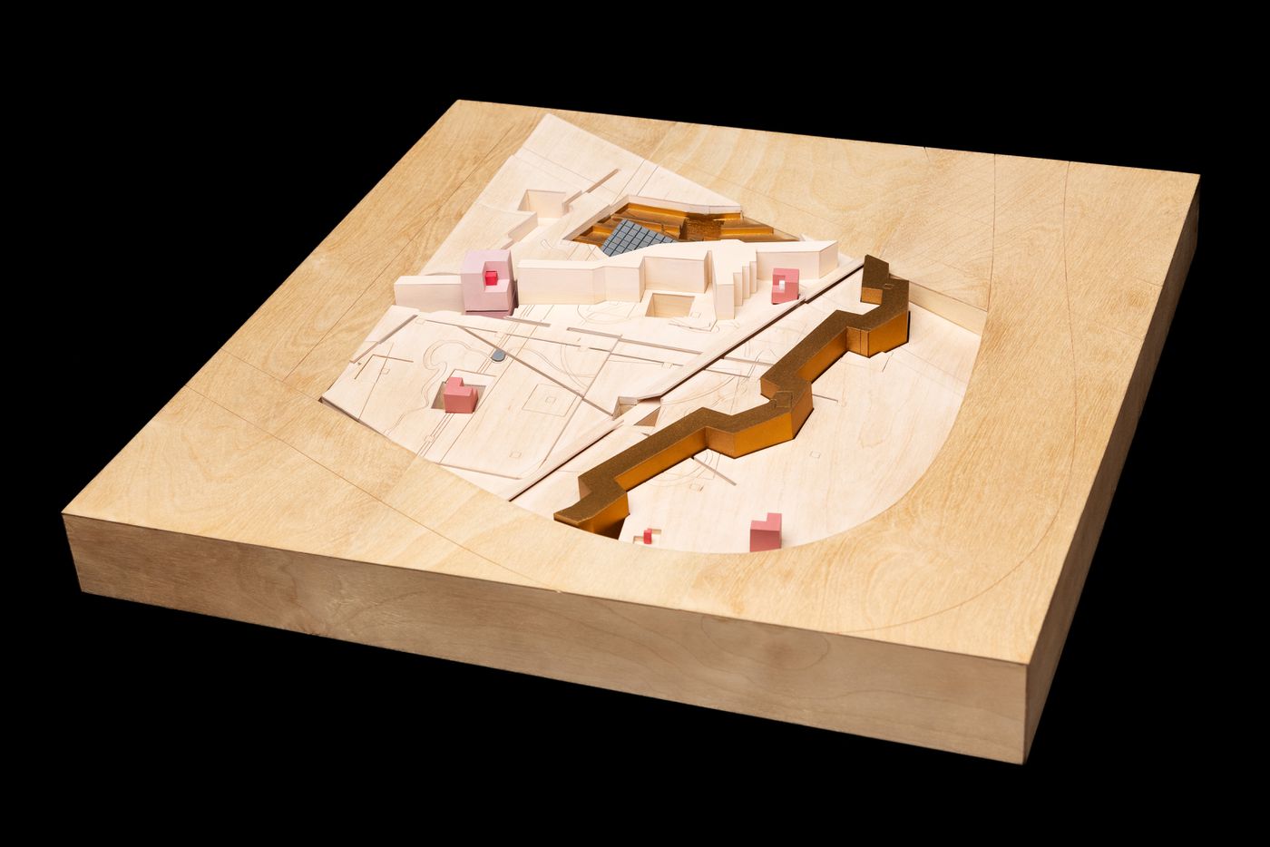 Presentation model of second scheme, Project for a Garden, Parc de La Villette