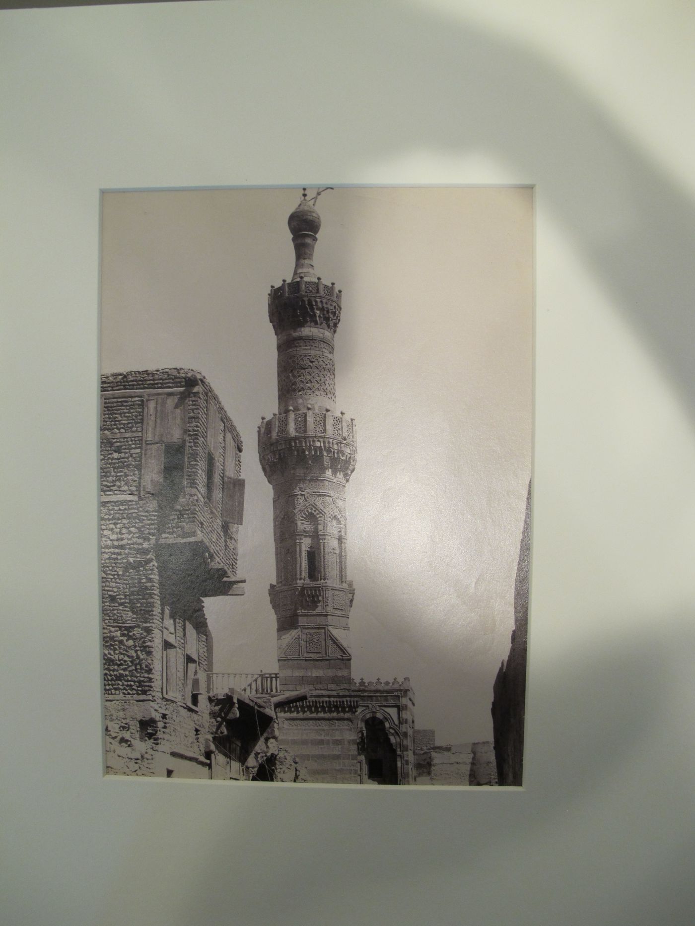 Vue du minaret de la Mosquée de Kait-Bey,  Le Caire, Egypte