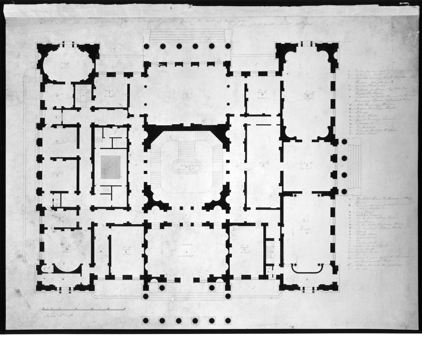 First-floor plan for Waterloo Palace (Series 1A)