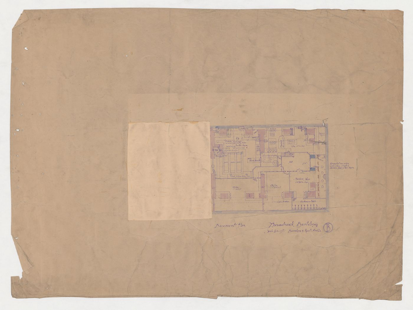 Monadnock Building, Chicago: Basement plan