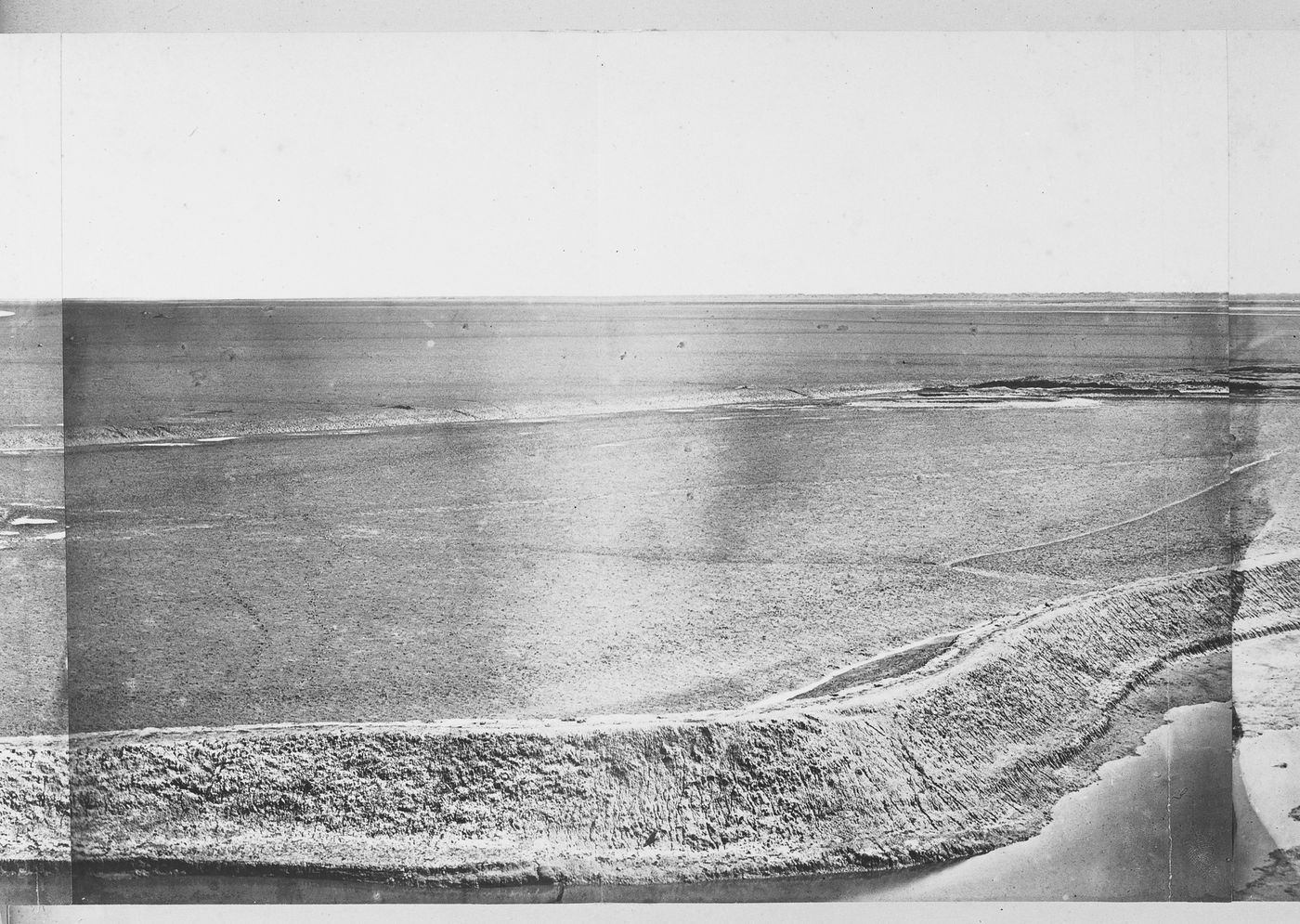 View showing the Pehtang (now Beitang) River delta and part of a moat, near Tientsin (now Tianjin), China