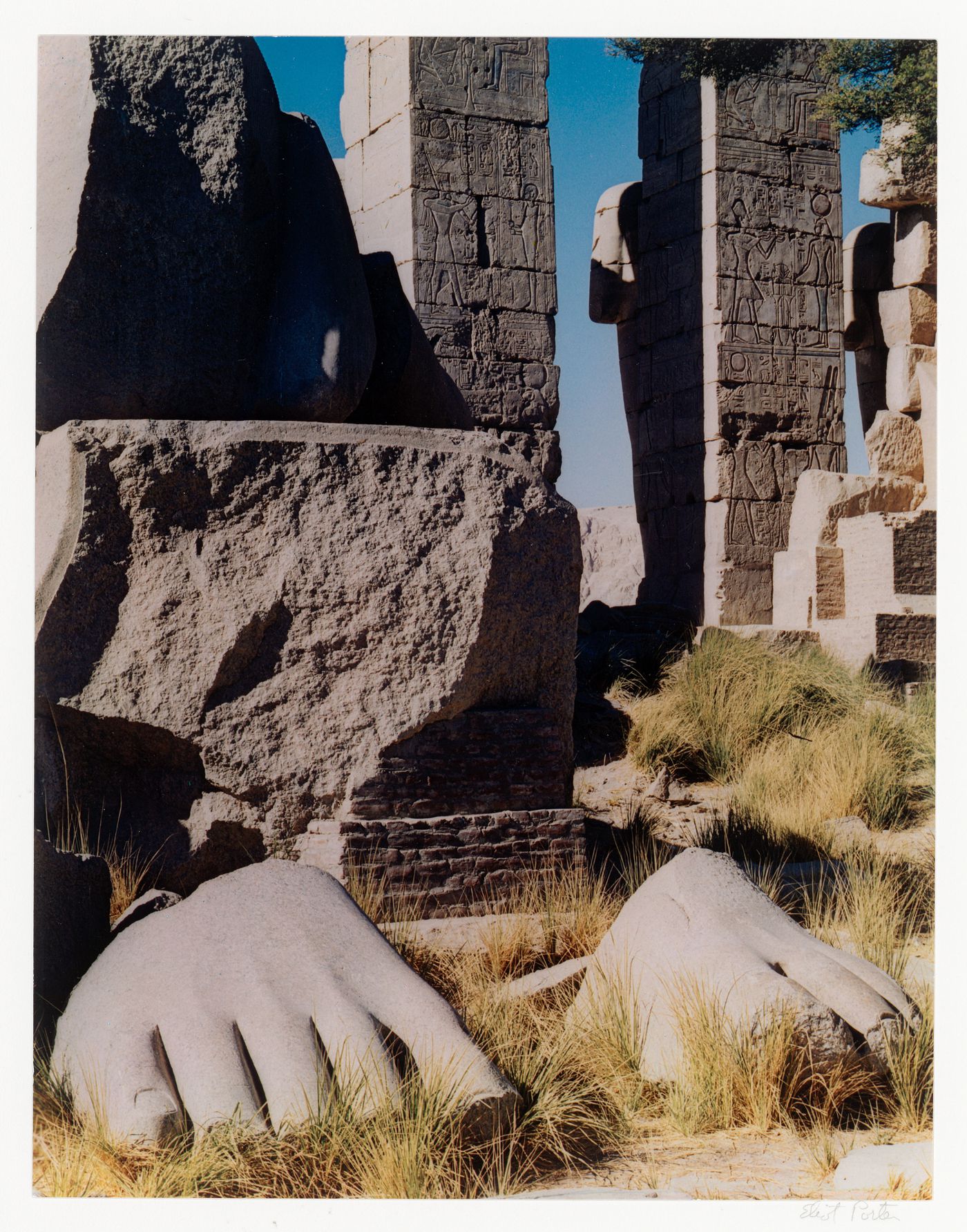 Feet of Ramesses Colossus, The Ramesseum, Thebes