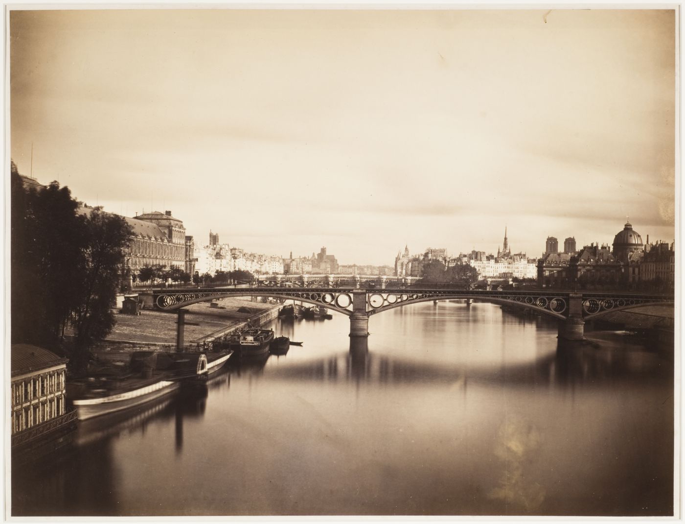 General view to the east from the Pont Royal, Paris, France