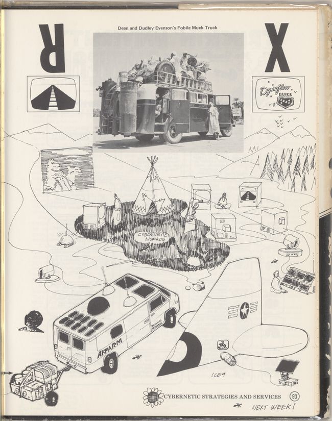 An illustration by the Bay Area collective Ant Farm from Michael Shamberg’s book Guerrilla Television