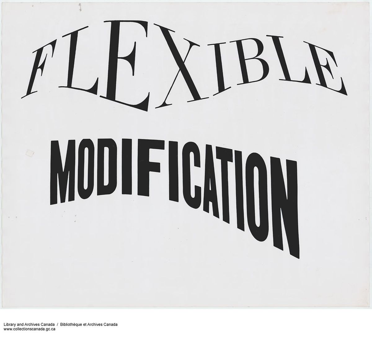 Poster from Marshall McLuhan’s personal archive. Library and Archives Canada