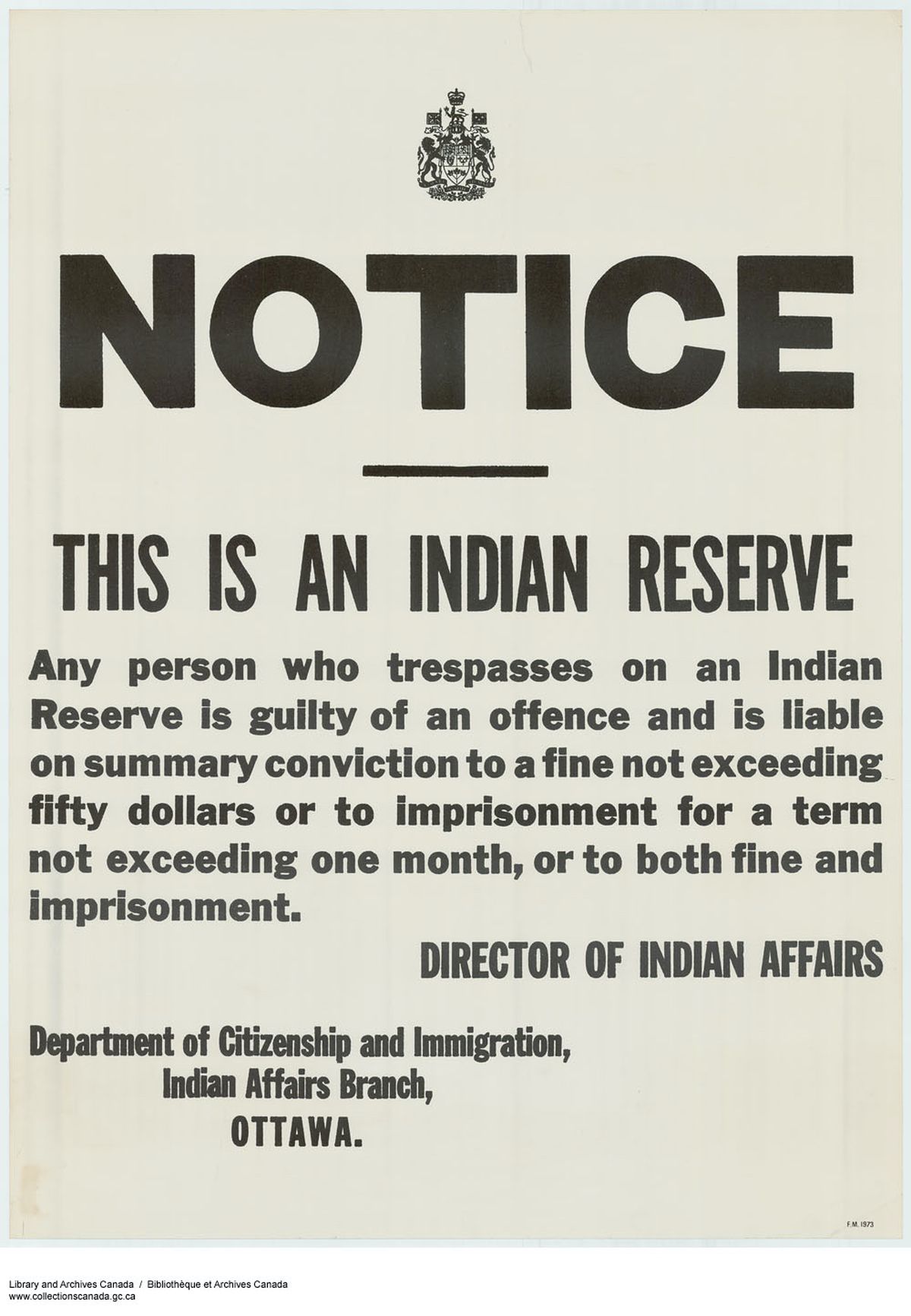 Poster from Marshall McLuhan’s personal archive. Library and Archives Canada